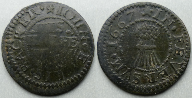 Faversham, John Ellis 1667 halfpenny